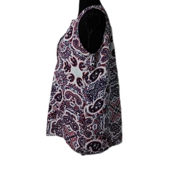 Willi Smith Sleeveless Paisley Blouse | Size L | NWOT - Picture 3 of 11
